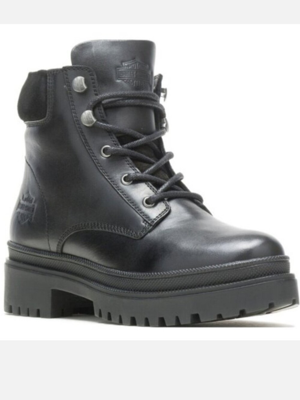 Harley-Davidson Women's Black Genuine Leather Boot. Brand New With TAG.